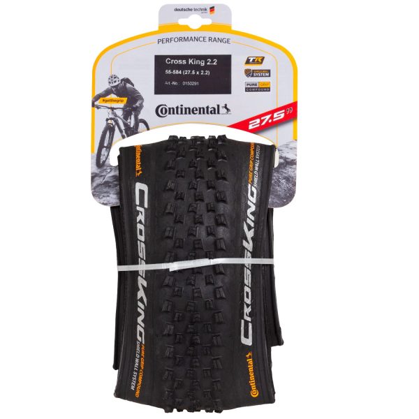 Neumático Continental Cross King 2.2 27.5 x 2.20 bk/bk Foldable 55-584 (0150291) - Imagen 3
